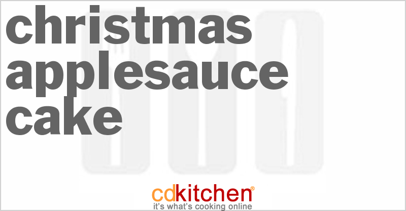 Christmas Applesauce Cake - CDKitchen.com