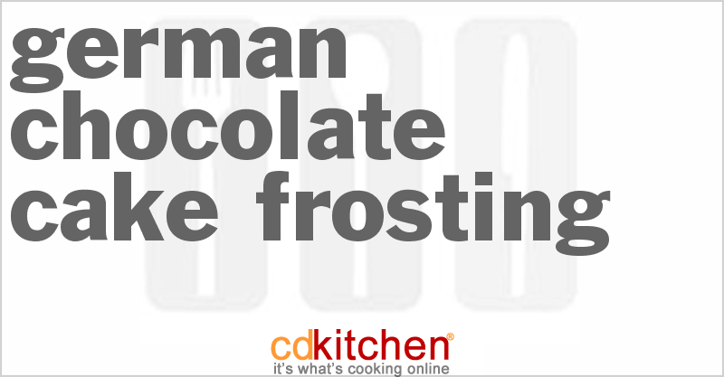 German Chocolate Cake Frosting - CDKitchen.com