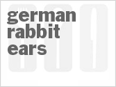 recipe for german rabbit ears