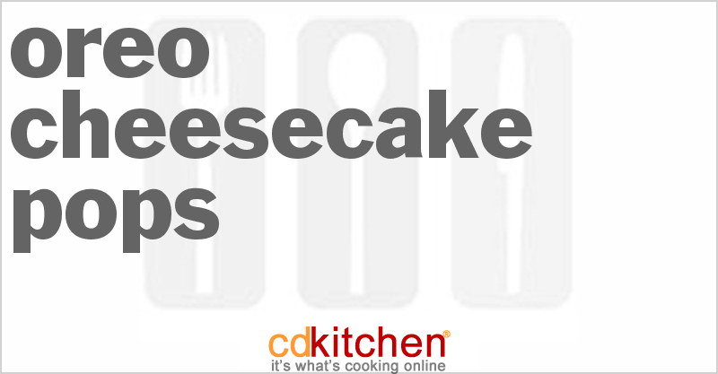 Oreo Cheesecake Pops - CDKitchen.com