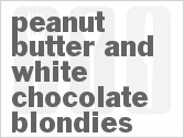 recipe for peanut butter and white chocolate blondies