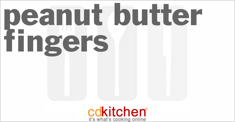 Peanut Butter Fingers Recipe 3194