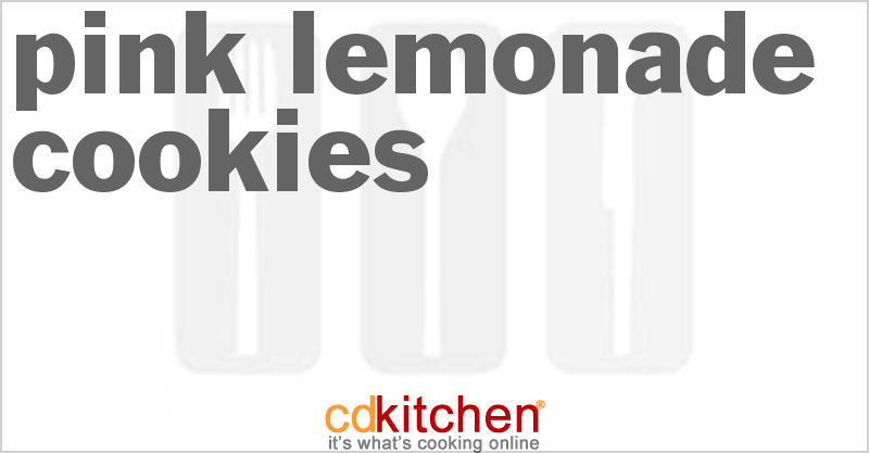Pink Lemonade Cookies - CDKitchen.com