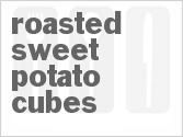 recipe for roasted sweet potato cubes