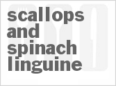 recipe for scallops and spinach linguine