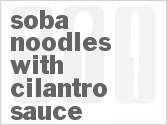 recipe for soba noodles with cilantro sauce