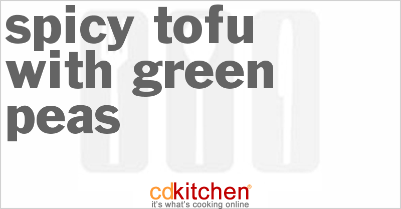 Spicy Tofu With Green Peas - CDKitchen.com
