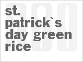 recipe for st. patrick's day green rice