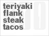 recipe for teriyaki flank steak tacos