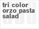 recipe for tri-color orzo pasta salad