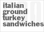 Italian Ground Turkey Sandwiches