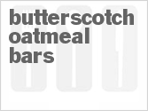 Butterscotch Oatmeal Bars