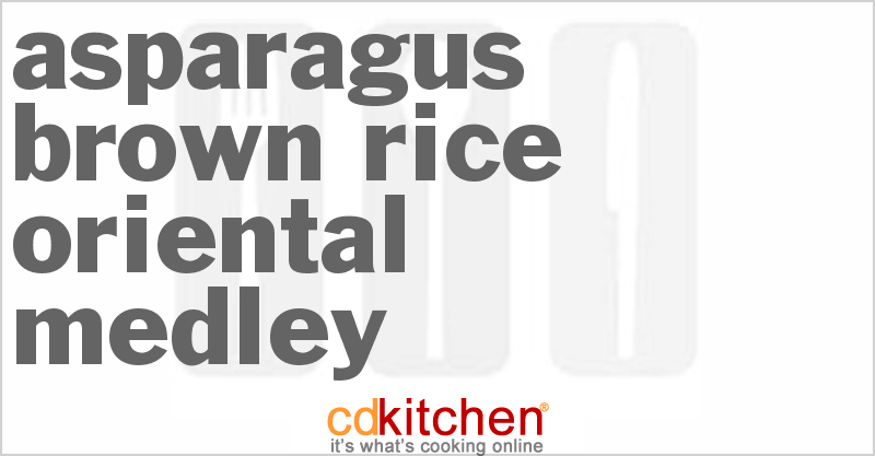 Asparagus Brown Rice Asian Medley - CDKitchen.com