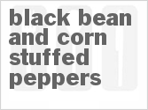 recipe for slow cooker black bean and corn stuffed peppers