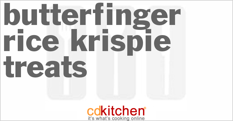 Butterfinger Rice Krispie Treats - CDKitchen.com