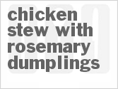 recipe for slow cooker chicken stew with rosemary dumplings