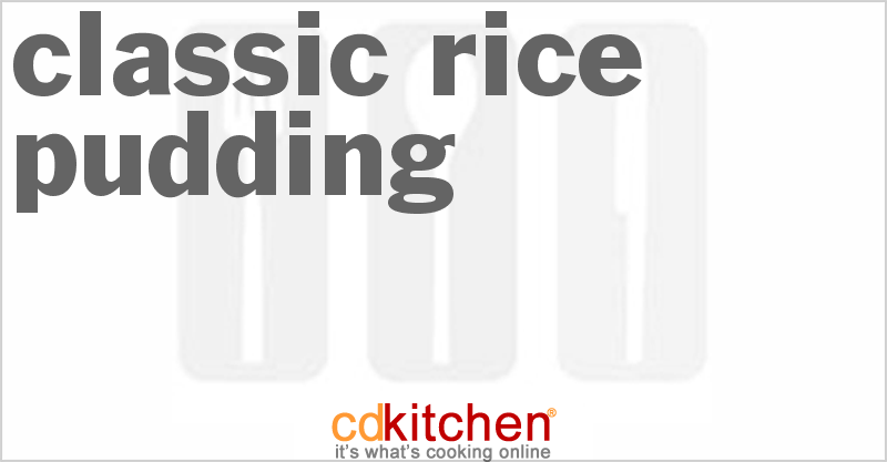 Classic Rice Pudding - CDKitchen.com
