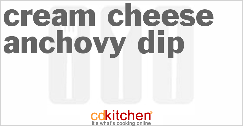 Cream Cheese Anchovy Dip - CDKitchen.com