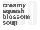 recipe for creamy squash blossom soup