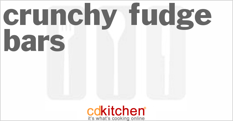 Crunchy Fudge Bars - CDKitchen.com