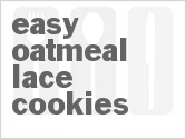 recipe for easy oatmeal lace cookies
