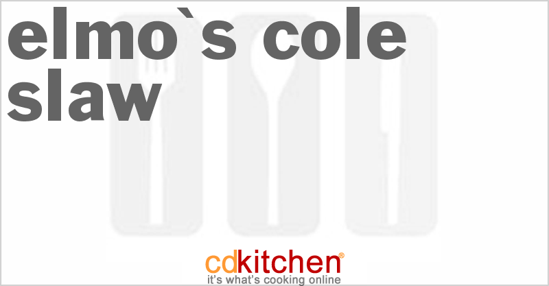 Elmo's Cole Slaw - CDKitchen.com