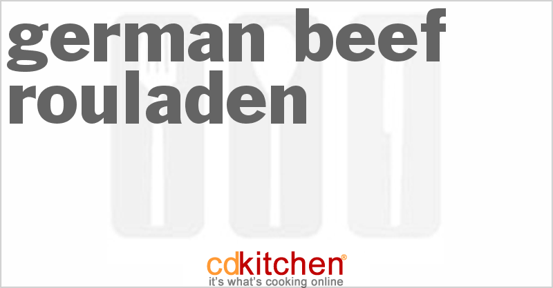 German Beef Rouladen - CDKitchen.com
