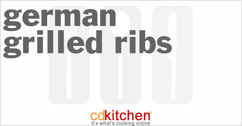 German Grilled Ribs - CDKitchen.com