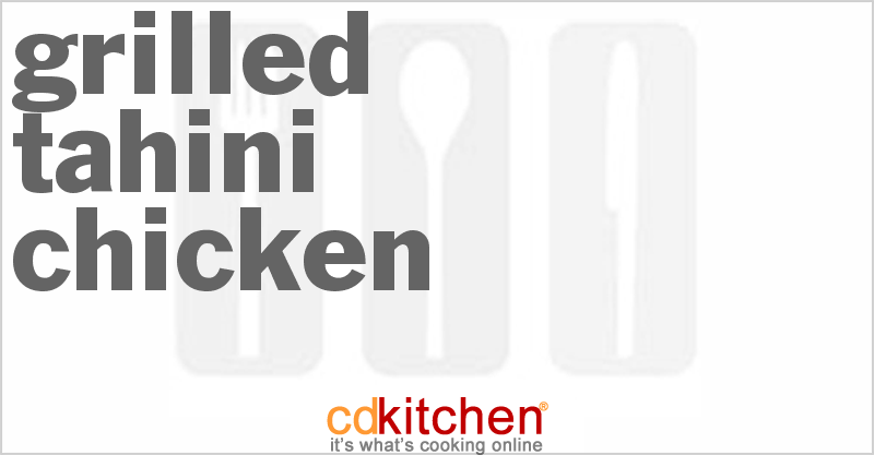 Grilled Tahini Chicken - CDKitchen.com