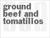 recipe for ground beef and tomatillos