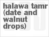 recipe for halawa tamr (date and walnut drops)