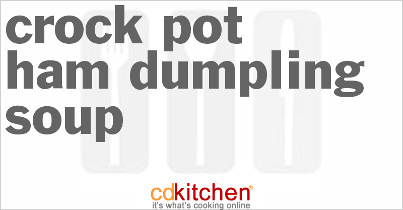 Ham Dumpling Soup - CDKitchen.com