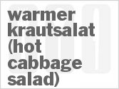 recipe for hot cabbage salad (warmer krautsalat)