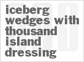 recipe for iceberg wedges with thousand island dressing