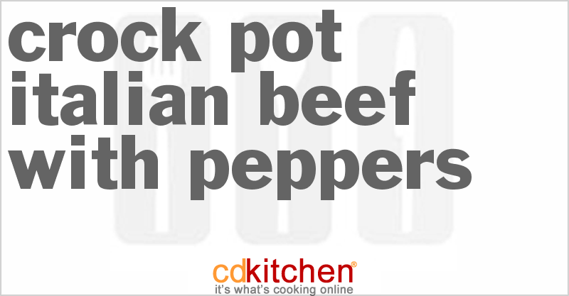 Italian Beef With Peppers - CDKitchen.com