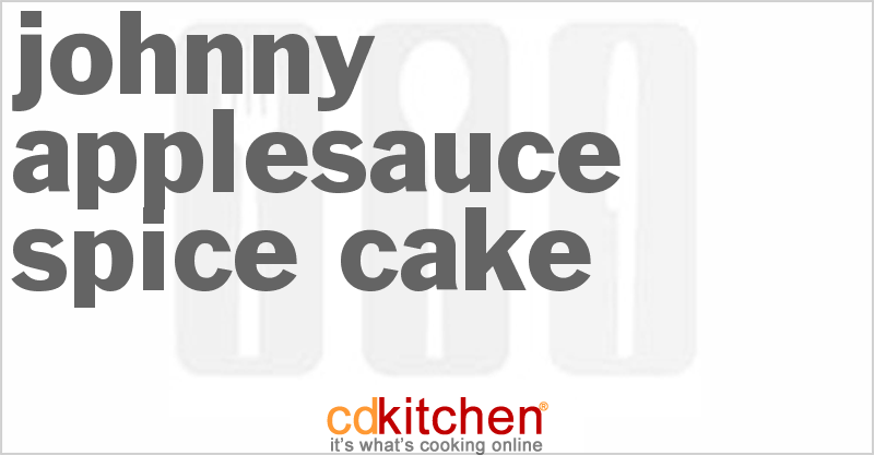 Johnny Applesauce Spice Cake - CDKitchen.com