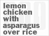 recipe for lemon chicken with asparagus over rice