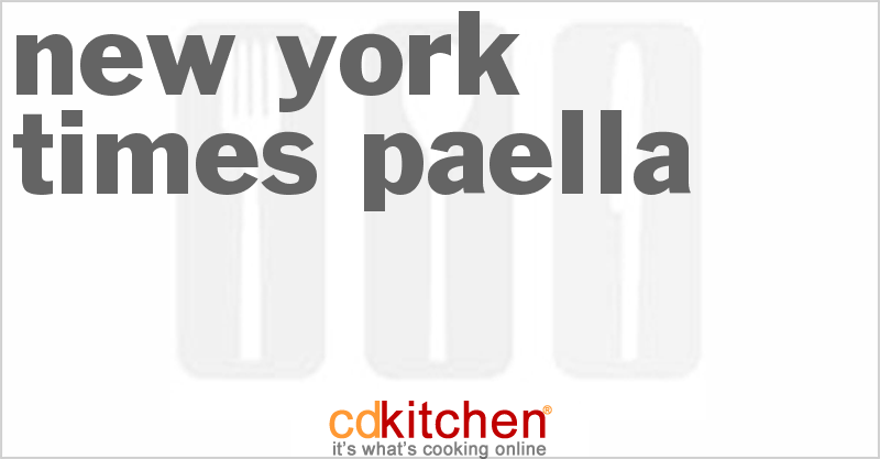 New York Times Paella Recipe | CDKitchen.com