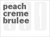 recipe for peach creme brulee