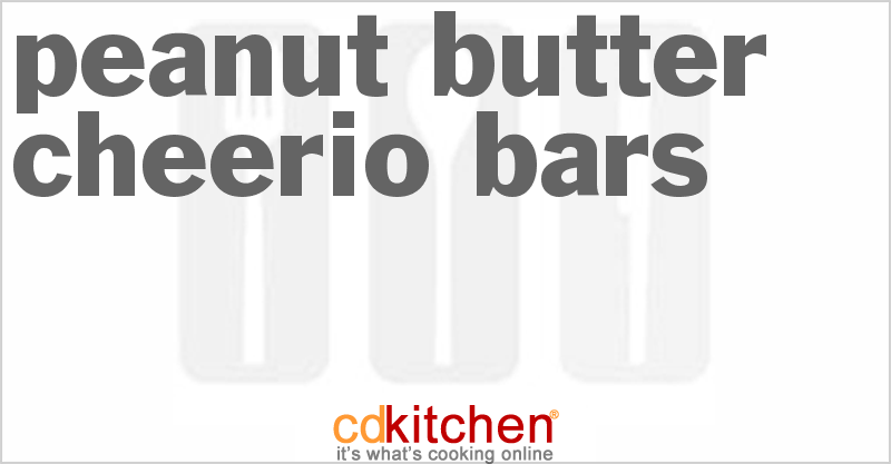 Peanut Butter Cheerio Bars - CDKitchen.com