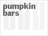 recipe for pumpkin bars