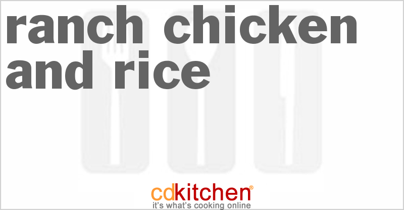 Ranch Chicken And Rice - CDKitchen.com