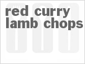 recipe for red curry lamb chops