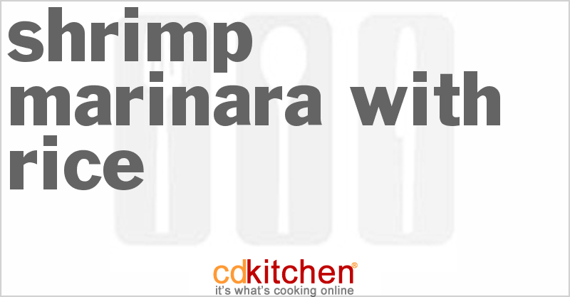 Shrimp Marinara With Rice - CDKitchen.com