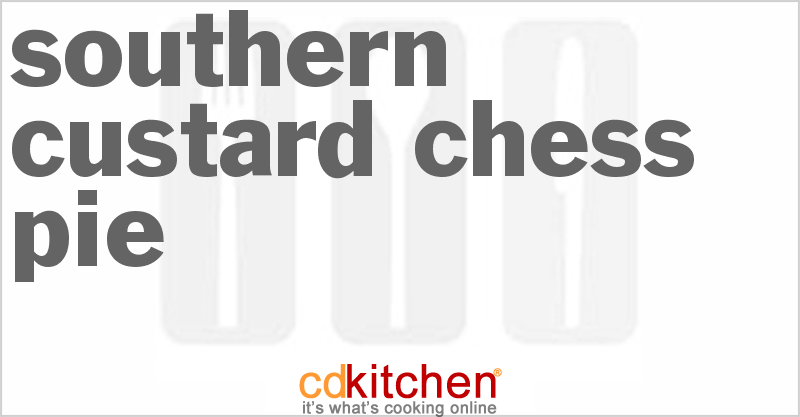 Southern Custard Chess Pie - CDKitchen.com