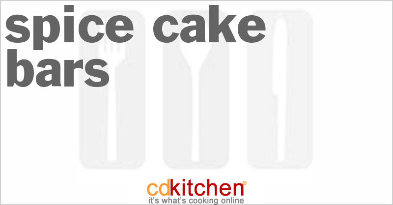 Spice Cake Bars - CDKitchen.com