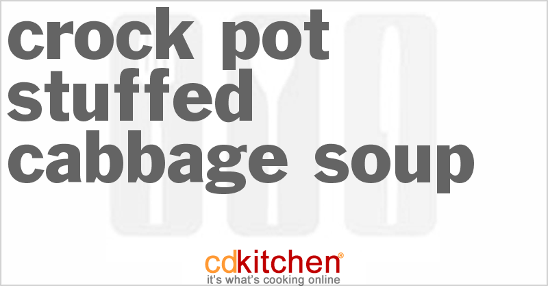 Stuffed Cabbage Soup - CDKitchen.com