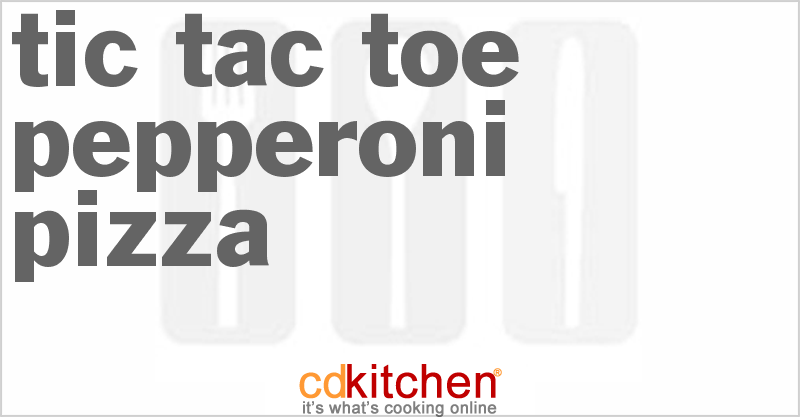 Tic-Tac-Toe Pepperoni Pizza - CDKitchen.com