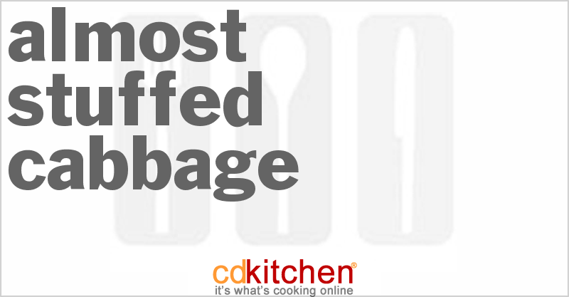 Almost Stuffed Cabbage - CDKitchen.com