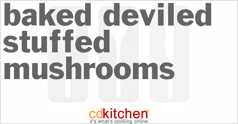 Baked Deviled Stuffed Mushrooms - CDKitchen.com